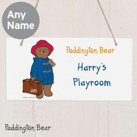Personalised Paddington Bear Wooden Sign Extra Image 2